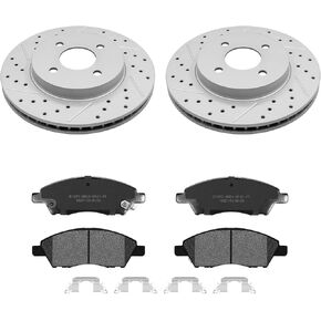 10.2inch(260mm) Front Brake Disc Rotors & Ceramic Brake Pads Kit Fit for Nissan Versa 2012 2013 2014 2015 2016 2017 2018 2019, Versa Note 2014 2015 2016 2017 2018 2019, Micra 2015 2016 2017 in Kuwait