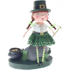 Lori Mitchell 14494 Leprechaun Lady Figurine 6" H in Kuwait