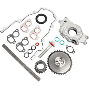 M295HV High-Volume Oil Pump & Timing Chain Kit, Compatible with Chevy Silverado Avalanche GMC Sierra Yukon Cadillac Escalade 1997-2013 4.8L 5.3L 6.0L LS1 LS2 LS3 L96 LM7 LR4 LQ4 in Kuwait