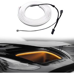 شريط إضاءة Tlyard Frunk لملحقات Tesla Model 3 Highland 2024 2025، صندوق السيارة الأمامي الداخلي LED ديكور شريط الإضاءة المحيط 12 فولت (ضوء دافئ) in Kuwait