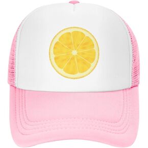 قبعة سائق الشاحنة الليمونية، قبعة شبكية مضحكة للطعام قابلة للتعديل، قبعات بيسبول للجنسين، مناسبة للرياضة، وصيد الأسماك، والسفر in Kuwait
