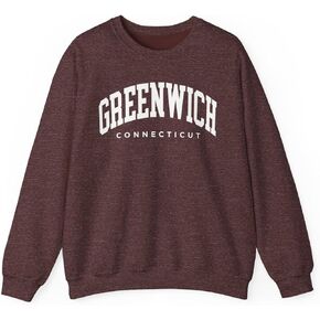 Greenwich Connecticut Adult Unisex Crewneck Sweatshirt in Saudi Arabia