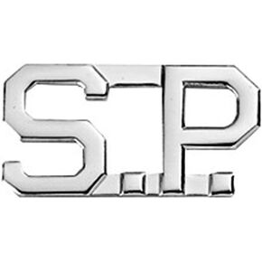 First Class SP Special Police Collar Lapel Pin Insignia (Pair) in Saudi Arabia