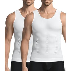 قميص رجالي مكون من قطعتين لتنحيف الجسم وتنحيف البطن وقميص ضغط حراري بدون أكمام in Kuwait