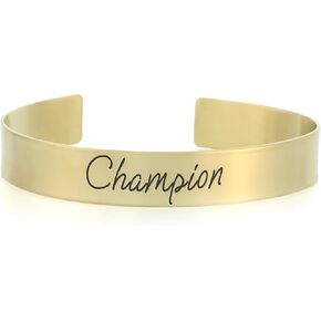Champion Engraving Bracelet - 14k Gold Men's Jewelry - Custom Personalized Cuff in Kuwait