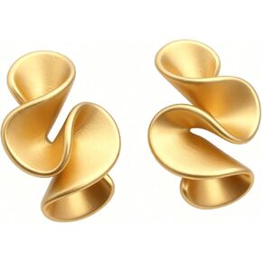 Statement Twisted Earrings for Women Trendy Spiral Drop Dangle Earring Jewelry in Kuwait