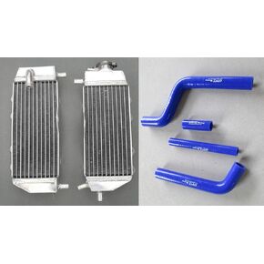 Aluminum Radiator & Hose For 2005-2021 Yamaha YZ125 YZ 125 (BLUE) in Saudi Arabia