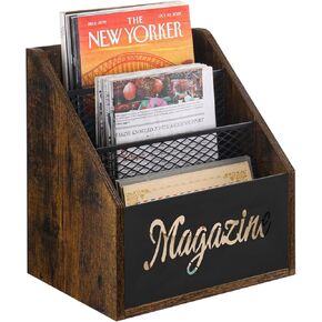 Magazine Holder,Stepped 3 Tier Magazine Rack Floor,Magazine Storage Basket,File Holder Organizer,Folder Organizer Bin for Magazines,Books,Newspapers,Tablets in Kuwait