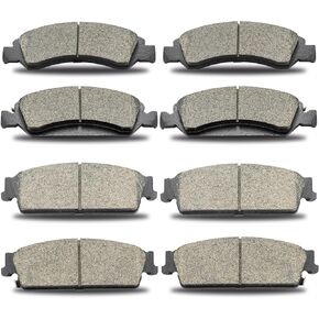 D1363 D1194 Front Rear Ceramic Brake Pads Kit Compatible with 2008-2014 Cadillac Escalade/ESV/EXT,For Chevrolet Avalanche/Silverado 1500/Suburban 1500/Tahoe,For GMC Sierra 1500/Yukon/Yukon XL 1500 in Kuwait