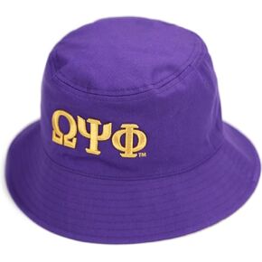 Big Boy Omega Psi/Ψ Phi Divine 9 S145 Reversible Mens Bucket Hat [Purple/Old Gold] - ID#62609 in Kuwait