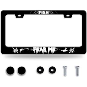 إضفاء الطابع الشخصي على رف الكتب الملون، إطار لوحة الترخيص، حامل لوحة الترخيص تحت عنوان السيارة المضحكة من الفولاذ المقاوم للصدأ، ديكور السيارات مع فتحتين ومسامير تناسب المركبات الأمريكية القياسية مقاس 12.2 × 6 بوصات in Kuwait