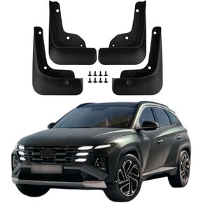 أغطية الطين لسيارة Hyundai Tucson 2025 2024 2023 2022، واقيات رذاذ العجلات والإطارات، واقيات رذاذ الإطارات لجميع الأحوال الجوية، أغطية الطين للملحقات الخارجية Hyundai Tucson ﻿(ليست لـ N Line/Hybrid PHEV) in Kuwait