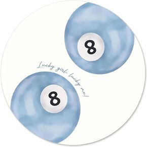 Trendy Baby Pink Round Mouse Pad, Coquette Preppy Pink Non-Slip Base Mousepad Gift, Hot Girly Gifts Desktop Protection Mouse Mat for Office Computer Desk Home, 8.7x8.7 Inches in Kuwait