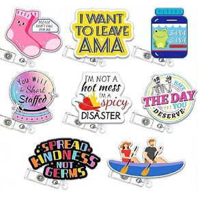 4 Pcs Cute Funny Anatomical Heart Badge Reel Retractable Nurse Accessories Cardiac Cardiology Healthcare Nursing Medical Badge Holder Badge Clip Social Worker Doctor RN CNA LPN ID Card Gifts in Kuwait