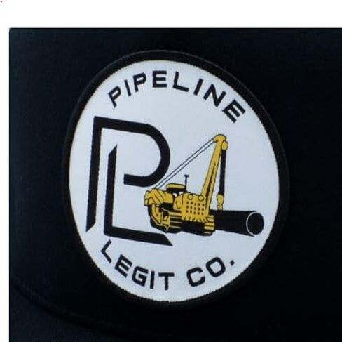 Sideboom - Flat-Bill Trucker Snapback Hat - Black and White in Saudi Arabia