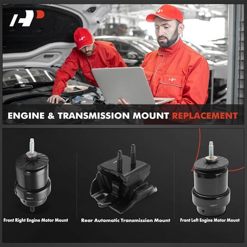 A-Premium Set of 3 Engine Motor Mount and Transmission Mount Set Compatible with Ford Ranger 2019 2020 2021 2022 2023, 2.3L, Automatic Transmission in Saudi Arabia