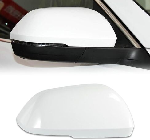White Right Side Door Wing Mirror Cover Rearview Mirror Shell Housing Cover Clip-On For VW Atlas 2018 2019 2020 2021 2022 2023 2024 in Saudi Arabia