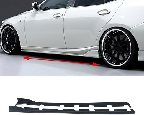 CHIESMA,Side Skirt Fit for Lexus IS300 IS350 2014-2019 AR Style Side Extension Panel Matte Black ABS Unpainted Side Extensions Line Protector in Kuwait