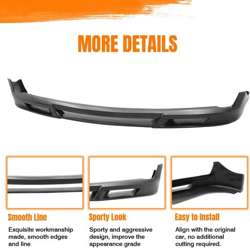 Front Bumper Lip Spoiler, Compatible with 2009-2012 BMW 7 Series F01 F02 (Non M-Sport Models), PU Unpainted B7 Style Add-on Front Splitter Air Dam Chin Protector in Saudi Arabia