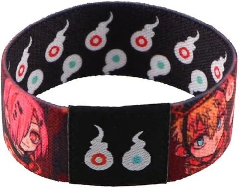 Toilet Bound Hanako Kun Jibaku Shonen Anime Manga 7.1" Reversible Stretch Wristband Wrist Band Bracelet Elastic Strap in Saudi Arabia