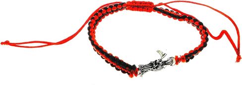 أساور حمراء/سوداء من سلسلة Saint Death Grim Reaper/Pulsera de Hilo Rojo y Negro Santa Muerte مجموعة من 3 in Saudi Arabia