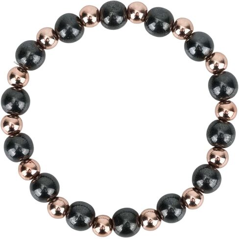 Copper Magnetic Beads Bracelet, Men Magnetic Beads Bracelets Adjustable Women Beaded Jewelry as Her Arthritis Bracelet 99.99% Pure Copper Fathers Bracelets for Dads Moms in Saudi Arabia