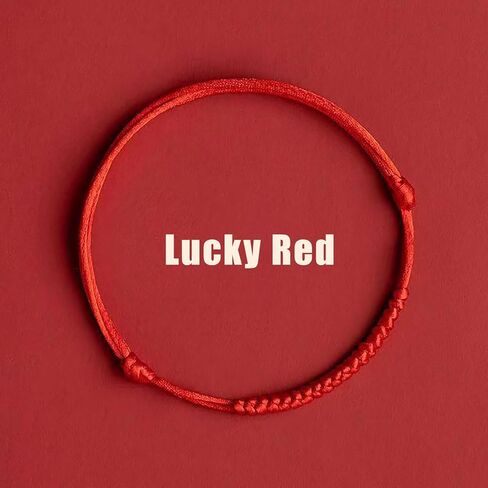 2Pcs Peace Knot Red String Bracelets: Adjustable Wrist & Ankle Braided Rope, Unisex Good Luck Charm for Couples, for Men, for Women, Family & Friends, Talisman for Harmony & Protection in Saudi Arabia