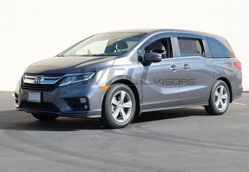 أقنعة نافذة WellVisors منحرفة للرياح متوافقة مع Honda 18-26 Odyssey مع واقيات مطر سوداء 3-847HD039 in Saudi Arabia