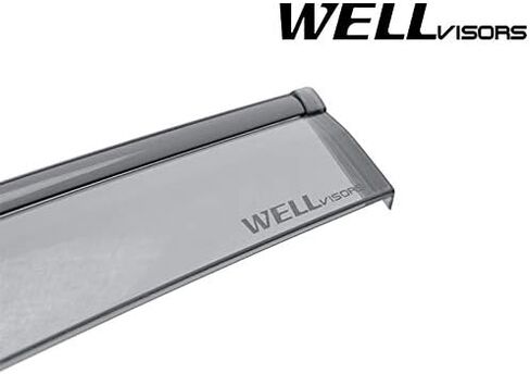 أقنعة نافذة WellVisors منحرفة للرياح متوافقة مع Honda 18-26 Odyssey مع واقيات مطر سوداء 3-847HD039 in Saudi Arabia