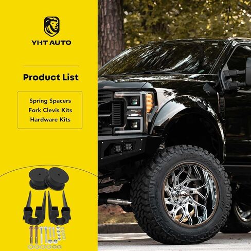 مجموعة رفع التسوية الأمامية والخلفية 3.5 بوصة من YHTAUTO متوافقة مع Jeep Commander 2006-2010، Grand Cherokee 2005-2010، RWD/4WD، وشوكة فولاذية وفواصل زنبركية مع مجموعة أدوات مكونة من 4 قطع in Saudi Arabia