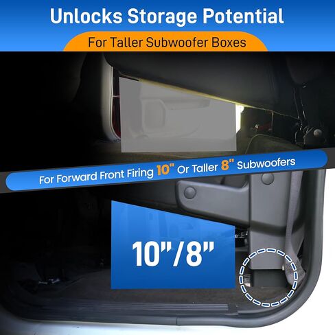 لـ 2007-2013 Chevy Silverado GMC Sierra Crew كابينة ممتدة 2.5 بوصة طقم رفع المقعد الخلفي متوافق مع شاحنات 2008-2014 2500HD 3500HD لمزيد من مساحة التخزين ونظام الصوت in Kuwait
