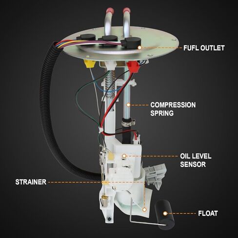 1992-2015 Fuel Pump Module Fit for Nissan D21 92-94, Pickup 95-97, Tsuru 97-07, Frontier 98-04, NP300 09-15 1.6L 2.4L 3.3L V6 L4, Mercury Mountaineer 99-01 4.0L V6 5.0L V8, Replace 17040-8B000 in Saudi Arabia