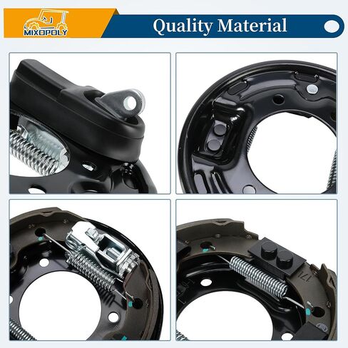 Driver and Passenger Side Brake Assembly Replacement for Club Car DS/Precedent 1995-Up, EZGO 1982-Up, Yamaha 1982-2006 Rear Brake Kit Replace OEM 101823301, 103380202,17081G1, J17-27209-00 in Kuwait