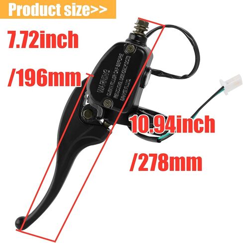 Left Front Brake Master Cylinder Lever for Polaris Sportsman 300 400 400L 500 550 600 700 800 Magnum Scrambler Trail Blazer Big Boss Xplorer Xpedition Worker Hawkeye Sport ATP Diesel Norwegian in Saudi Arabia