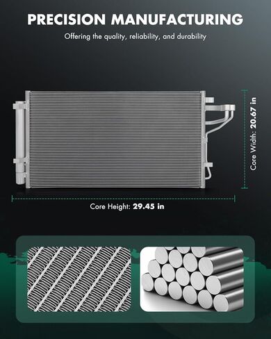 SCITOO 3983 condenser Air Conditioning A/C Condenser Compatible for 2011-2015 for Hyundai for Sonata 2011-2016 for Kia for Optima in Saudi Arabia