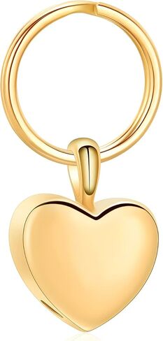 Heart Urn Keychain for Ashes for Women Men Stainless Steel Cremation Jewelry Keepsake Jewelry of Loved One in Saudi Arabia