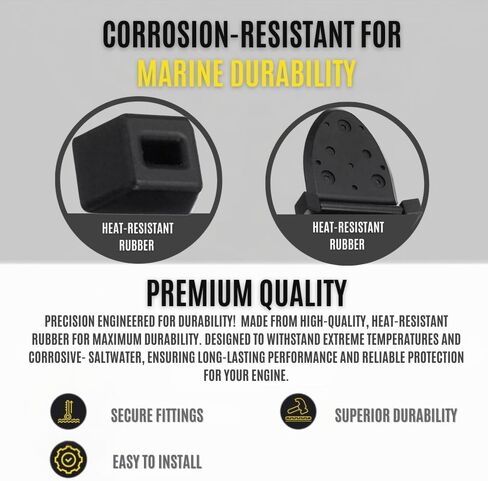 807166A1 Pair (2 Pieces) of Water Shutter Flapper Kit for MerCruiser Stern Drive, V6 & V8 Engines, 1998 & Newer, Exhaust Y Pipe Water Flapper by FASWORX in Kuwait