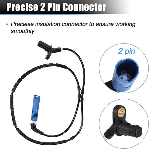 uxcell Rear Left Right Side ABS Wheel Speed Sensor No.34526752702 for BMW 325Ci Base 2.5L L6 - Gas 2001-2006 in Saudi Arabia