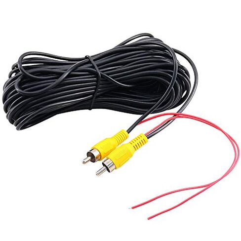 RCA Video Cable Reverse Rear View Parking Camera Video Cable Detection Wire for Backup Camera,Reverse Camera and Monitor System (30ft/10m) in Kuwait