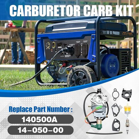 Carburetor Carb Kit Compatible With WestingHouse WGen7500 7500 9500 Watts Generator 140500A, Replacement For 140500A, 14-050-00 in Kuwait