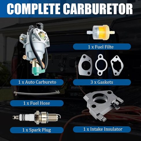 Carburetor Carb Kit Compatible With WestingHouse WGen7500 7500 9500 Watts Generator 140500A, Replacement For 140500A, 14-050-00 in Kuwait