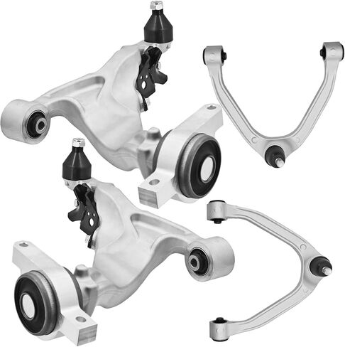 54501-1MA0B 54524-1MA0A Front Lower & Upper Control Arm Kit Compatible with Infiniti M56/M37 2011-2013, M35h 2012-2013, Q70/Q70L 2015-2019 RWD Replace# 54525-1MA0A, 54500-1MA0B in Kuwait