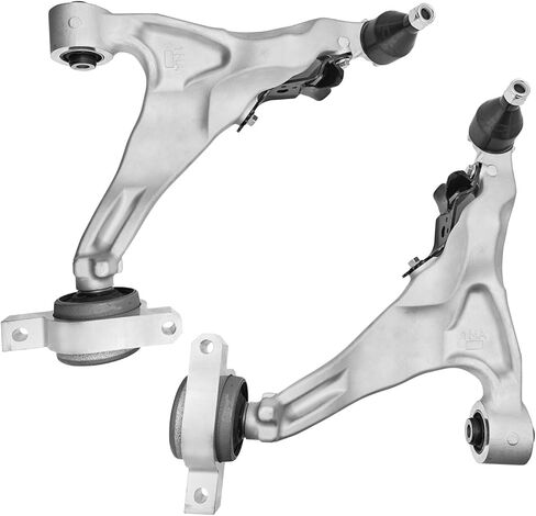 54501-1MA0B 54524-1MA0A Front Lower & Upper Control Arm Kit Compatible with Infiniti M56/M37 2011-2013, M35h 2012-2013, Q70/Q70L 2015-2019 RWD Replace# 54525-1MA0A, 54500-1MA0B in Kuwait