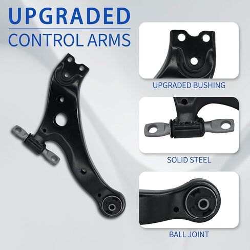 طقم تعليق POWERGEAR 14 قطعة ذراع التحكم الأمامي السفلي Sway Bar التعادل قضيب مناسب لـ 2012-2017 Toyota Camry in Kuwait