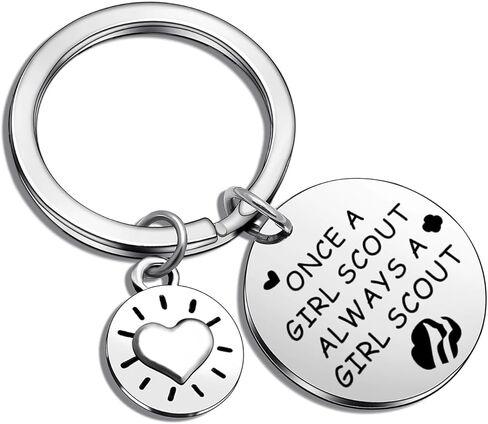 Girls Power Jewelry Girl Scout Leader Thank You Keychain Girl Scout Graduation Keychain in Saudi Arabia