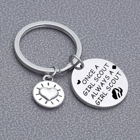 Girls Power Jewelry Girl Scout Leader Thank You Keychain Girl Scout Graduation Keychain in Saudi Arabia