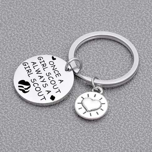 Girls Power Jewelry Girl Scout Leader Thank You Keychain Girl Scout Graduation Keychain in Saudi Arabia