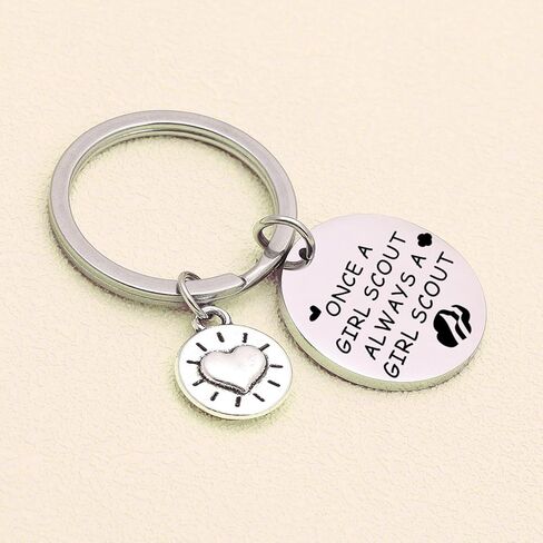 Girls Power Jewelry Girl Scout Leader Thank You Keychain Girl Scout Graduation Keychain in Saudi Arabia