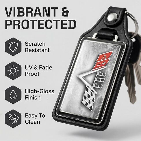 Brotherhood Compatible with 383 MotorEmblem Keychain Key Holder Key Ring For Men Heavy Duty Car Keyring For Men and Women in Kuwait