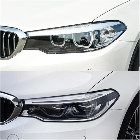 Compatible For BMW 5 Series G30 G38 520 523 525 528 530 2018-2020 Car Headlights Shell Transparent Cover Lampshade Headlamp Lens(Left) in Saudi Arabia